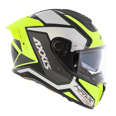 Axxis Hawk SV Evo Integraal helm Judge B3 mat geel zilver zwart