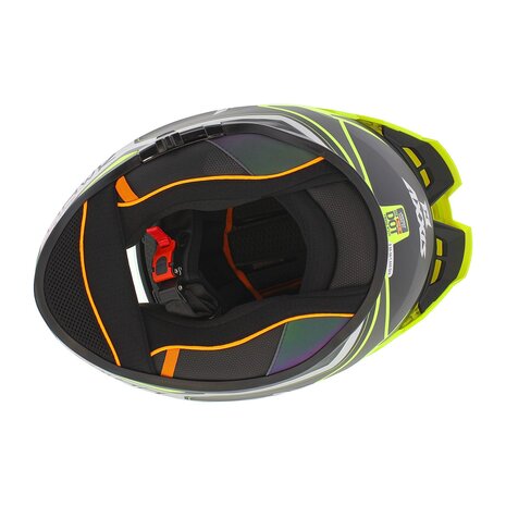 Axxis Hawk SV Evo Integraal helm Judge B3 mat geel zilver zwart