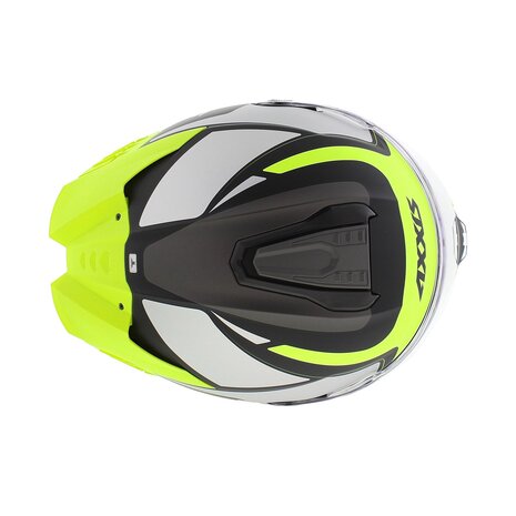 Axxis Hawk SV Evo Integraal helm Judge B3 mat geel zilver zwart