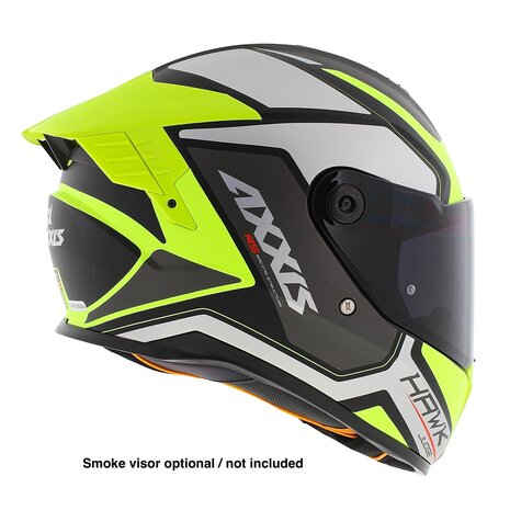 Axxis Hawk SV Evo Integraal helm Judge B3 mat geel zilver zwart
