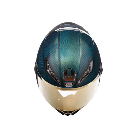 AGV Pista GP RR Helm Acqua Mono Glans blauw goud (2206)