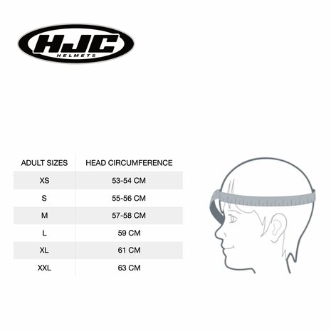 HJC C80 enduro systeemhelm mat zwart - Maat S