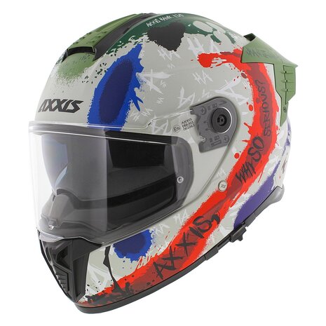 Axxis Hawk SV Evo Integraal helm Sick Joke - Limited Joker Edition