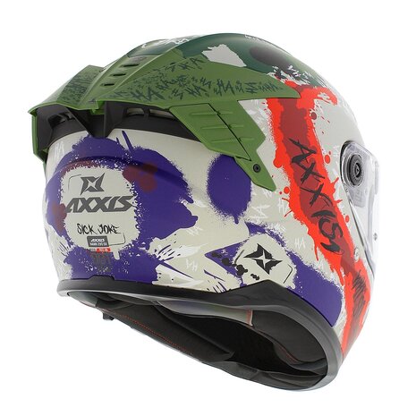 Axxis Hawk SV Evo Integraal helm Sick Joke - Limited Joker Edition