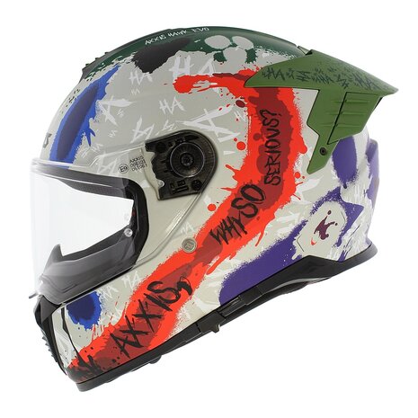 Axxis Hawk SV Evo Integraal helm Sick Joke - Limited Joker Edition