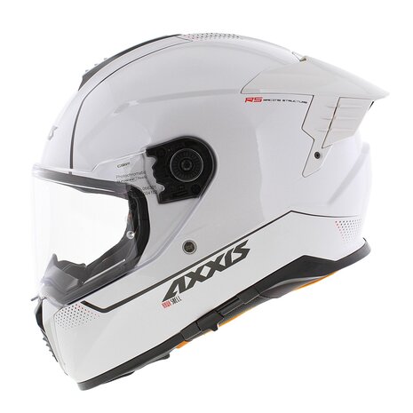 Axxis Hawk SV Evo Integraal helm solid glans parel wit