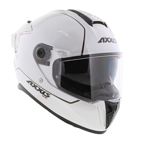 Axxis Hawk SV Evo Integraal helm solid glans parel wit