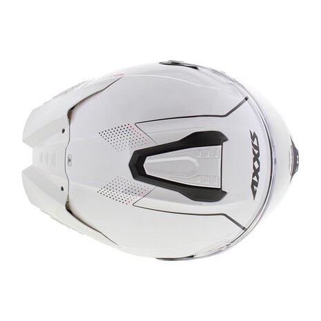 Axxis Hawk SV Evo Integraal helm solid glans parel wit
