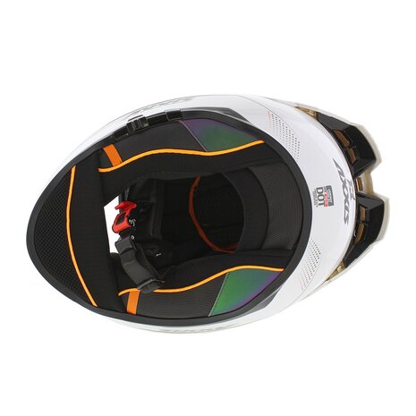 Axxis Hawk SV Evo Integraal helm solid glans parel wit