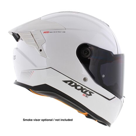 Axxis Hawk SV Evo Integraal helm solid glans parel wit