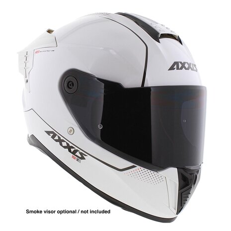 Axxis Hawk SV Evo Integraal helm solid glans parel wit