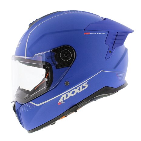 Axxis Hawk SV Evo Integraal helm solid mat blauw