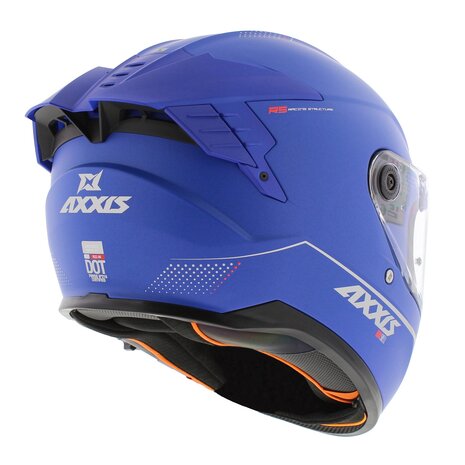 Axxis Hawk SV Evo Integraal helm solid mat blauw