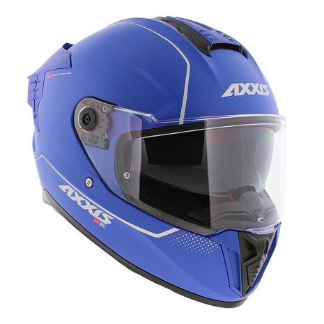 Axxis Hawk SV Evo Integraal helm solid mat blauw
