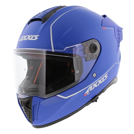 Axxis Hawk SV Evo Integraal helm solid mat blauw