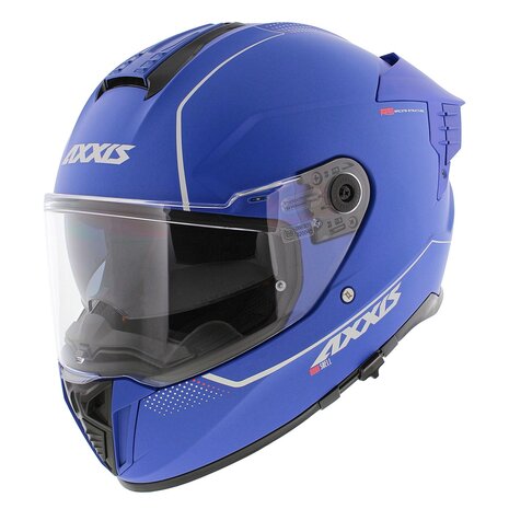 Axxis Hawk SV Evo Integraal helm solid mat blauw