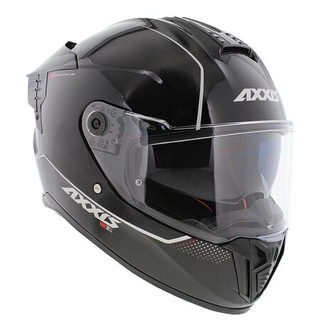 Axxis Hawk SV Evo Integraal helm solid glans zwart