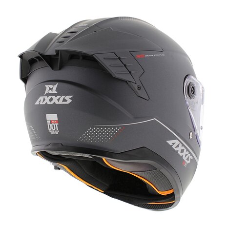 Axxis Hawk SV Evo Integraal helm solid mat titanium
