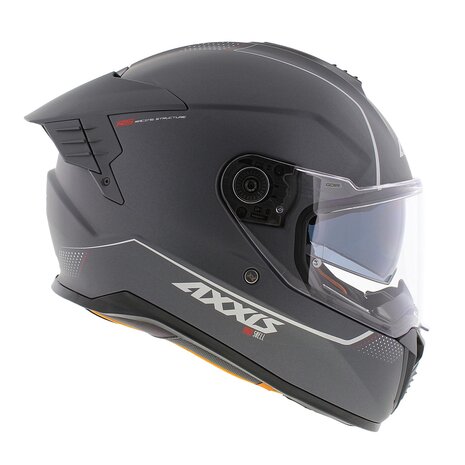 Axxis Hawk SV Evo Integraal helm solid mat titanium