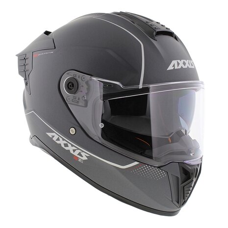 Axxis Hawk SV Evo Integraal helm solid mat titanium