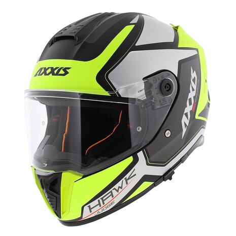 Axxis Hawk SV Integraal helm Judge B3 mat geel zilver zwart