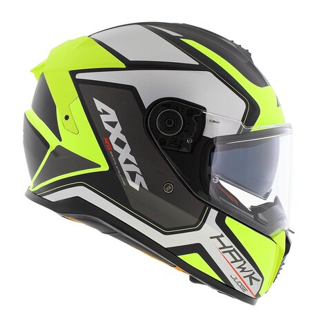 Axxis Hawk SV Integraal helm Judge B3 mat geel zilver zwart