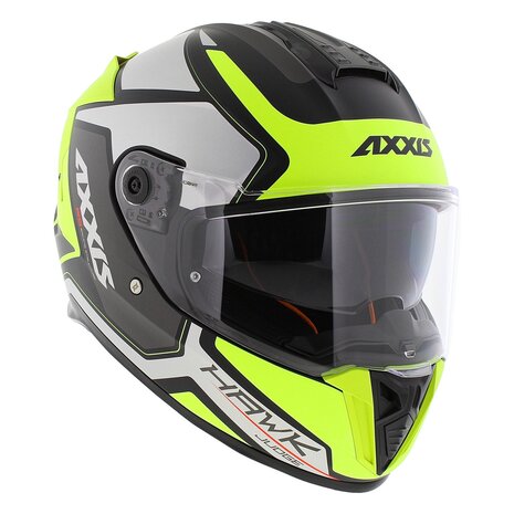 Axxis Hawk SV Integraal helm Judge B3 mat geel zilver zwart