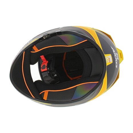 Axxis Hawk SV Integraal helm Judge B13 mat geel zwart titanium