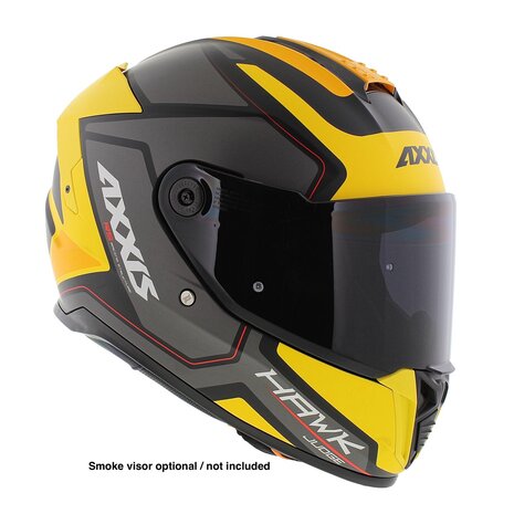 Axxis Hawk SV Integraal helm Judge B13 mat geel zwart titanium