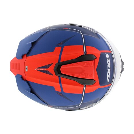 Axxis Hawk SV Integraal helm Spear C5 mat blauw rood