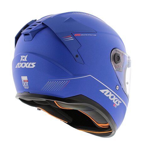 Axxis Hawk SV Integraal helm solid mat blauw