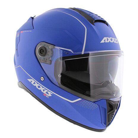 Axxis Hawk SV Integraal helm solid mat blauw