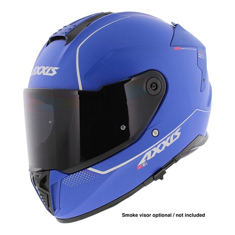 Axxis Hawk SV Integraal helm solid mat blauw
