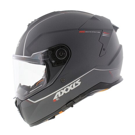 Axxis Hawk SV Integraal helm solid mat titanium