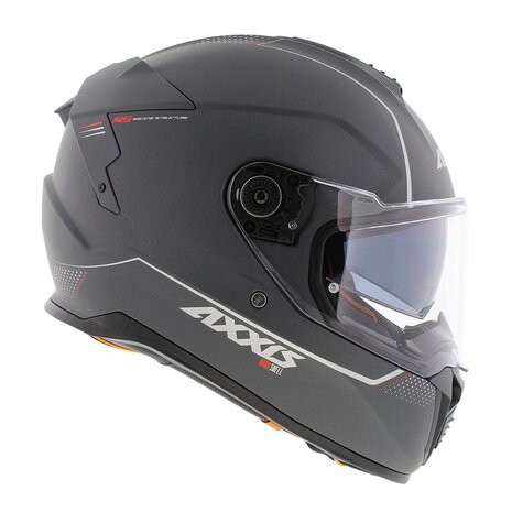 Axxis Hawk SV Integraal helm solid mat titanium