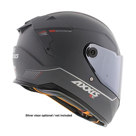 Axxis Hawk SV Integraal helm solid mat titanium