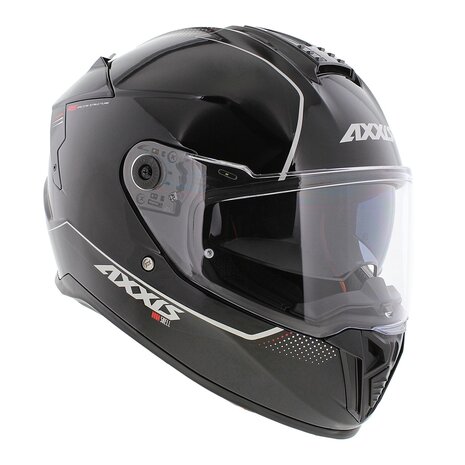 Axxis Hawk SV Integraal helm solid glans zwart