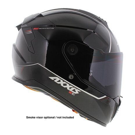 Axxis Hawk SV Integraal helm solid glans zwart