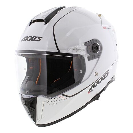 Axxis Hawk SV Integraal helm solid glans parel wit