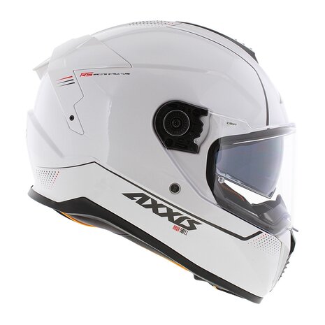 Axxis Hawk SV Integraal helm solid glans parel wit