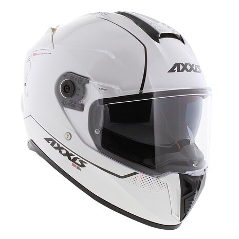 Axxis Hawk SV Integraal helm solid glans parel wit