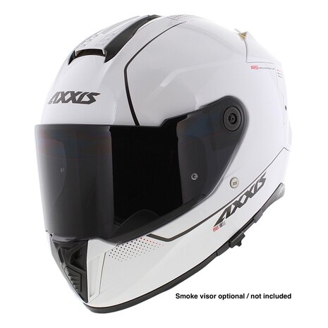 Axxis Hawk SV Integraal helm solid glans parel wit