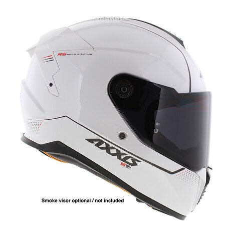 Axxis Hawk SV Integraal helm solid glans parel wit