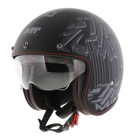 MT Jethelm Le Mans II SV S Dystopic Mat zwart