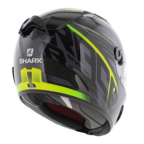Shark Race-R Pro Carbon Aspy Integraalhelm - Carbon antraciet geel