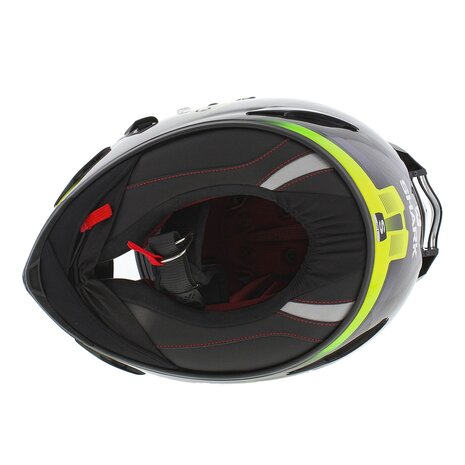 Shark Race-R Pro Carbon Aspy Integraalhelm - Carbon antraciet geel
