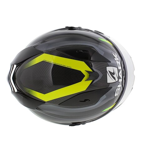 Shark Race-R Pro Carbon Aspy Integraalhelm - Carbon antraciet geel