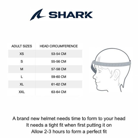 Shark Evojet Helm Vyda mat zwart geel