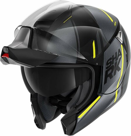 Shark Evojet Helm Vyda mat zwart geel