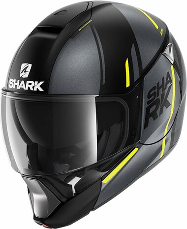 Shark Evojet Helm Vyda mat zwart geel